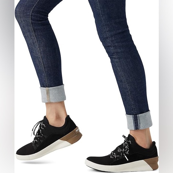 Sorel Shoes - Sorel Women's Out 'N About Plus Lace Sneaker Waterproof Black Sneakers Sz 8.5